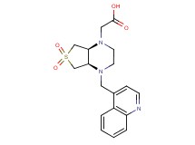 [(4aR*,7aS*)-6,6-dioxido-4-(quinolin-4-ylmethyl)hexahydrothieno[3,4-b]pyrazin-1(2H)-yl]acetic acid