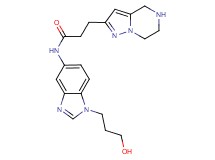 N-[1-(3-hydroxypropyl)-1H-benzimidazol-5-yl]-3-(4,5,6,7-tetrahydropyrazolo[1,5-a]pyrazin-2-yl)propanamide dihydrochloride