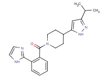 1-[2-(1H-imidazol-2-yl)benzoyl]-4-(3-isopropyl-1H-pyrazol-5-yl)piperidine