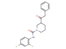 N-(2,4-difluorophenyl)-3-(phenylacetyl)-1-piperidinecarboxamide