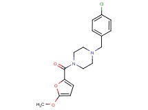 1-(4-chlorobenzyl)-4-(5-methoxy-2-furoyl)piperazine
