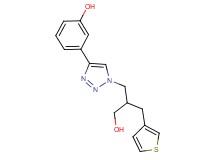 3-{1-[3-hydroxy-2-(3-thienylmethyl)propyl]-1H-1,2,3-triazol-4-yl}phenol