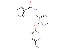 (1R*,2S*,4R*)-N-({2-[(6-methyl-3-pyridinyl)oxy]-3-pyridinyl}methyl)bicyclo[2.2.1]hept-5-ene-2-carboxamide