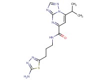 N-[3-(5-amino-1,3,4-thiadiazol-2-yl)propyl]-7-isopropyl[1,2,4]triazolo[1,5-a]pyrimidine-5-carboxamide
