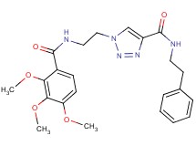 N-(2-phenylethyl)-1-{2-[(2,3,4-trimethoxybenzoyl)amino]ethyl}-1H-1,2,3-triazole-4-carboxamide