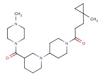 1'-[3-(1-methylcyclopropyl)propanoyl]-3-[(4-methylpiperazin-1-yl)carbonyl]-1,4'-bipiperidine