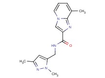 N-[(1,3-dimethyl-1H-pyrazol-5-yl)methyl]-8-methylimidazo[1,2-a]pyridine-2-carboxamide
