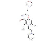 2-ethyl-6-methyl-N-[3-(4-morpholinyl)propyl]-4-oxo-1-[2-(1-piperidinyl)ethyl]-1,4-dihydro-3-pyridinecarboxamide