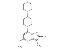 5-ethyl-2,3-dimethyl-7-(4-morpholin-4-ylpiperidin-1-yl)pyrazolo[1,5-a]pyrimidine