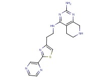 N~4~-{2-[2-(2-pyrazinyl)-1,3-thiazol-4-yl]ethyl}-5,6,7,8-tetrahydropyrido[3,4-d]pyrimidine-2,4-diamine hydrochloride