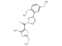 5-{[3-(2,5-dimethoxyphenyl)-1-pyrrolidinyl]carbonyl}-2-methoxy-4-methyl-1,3-thiazole