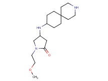 4-(3-azaspiro[5.5]undec-9-ylamino)-1-(2-methoxyethyl)-2-pyrrolidinone dihydrochloride