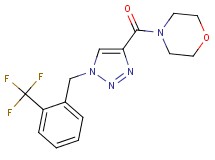 4-({1-[2-(trifluoromethyl)benzyl]-1H-1,2,3-triazol-4-yl}carbonyl)morpholine