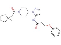 3-phenoxy-N-{1-[1-(spiro[2.4]hept-1-ylcarbonyl)-4-piperidinyl]-1H-pyrazol-5-yl}propanamide