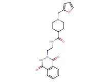 N-[2-(1,4-dioxo-3,4-dihydro-2(1H)-phthalazinyl)ethyl]-1-(2-furylmethyl)-4-piperidinecarboxamide