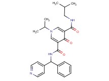 N-isobutyl-1-isopropyl-4-oxo-N'-[phenyl(4-pyridinyl)methyl]-1,4-dihydro-3,5-pyridinedicarboxamide