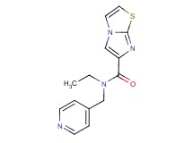 N-ethyl-N-(4-pyridinylmethyl)imidazo[2,1-b][1,3]thiazole-6-carboxamide