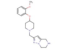 2-{[4-(2-methoxyphenoxy)-1-piperidinyl]methyl}-4,5,6,7-tetrahydropyrazolo[1,5-a]pyrazine dihydrochloride