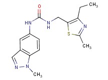 N-[(4-ethyl-2-methyl-1,3-thiazol-5-yl)methyl]-N'-(1-methyl-1H-indazol-5-yl)urea