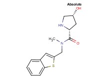 (4R)-N-(1-benzothien-2-ylmethyl)-4-hydroxy-N-methyl-D-prolinamide