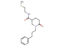 N-[2-(methylthio)ethyl]-6-oxo-1-(3-phenylpropyl)-3-piperidinecarboxamide