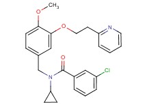 3-chloro-N-cyclopropyl-N-{4-methoxy-3-[2-(2-pyridinyl)ethoxy]benzyl}benzamide