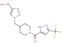 {1-[(1-{[3-(trifluoromethyl)-1H-pyrazol-5-yl]carbonyl}-4-piperidinyl)methyl]-1H-1,2,3-triazol-4-yl}methanol