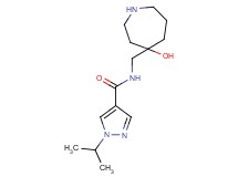 N-[(4-hydroxy-4-azepanyl)methyl]-1-isopropyl-1H-pyrazole-4-carboxamide