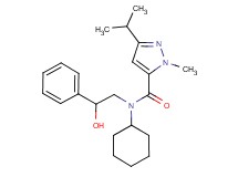 N-cyclohexyl-N-(2-hydroxy-2-phenylethyl)-3-isopropyl-1-methyl-1H-pyrazole-5-carboxamide