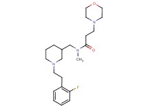 N-({1-[2-(2-fluorophenyl)ethyl]-3-piperidinyl}methyl)-N-methyl-3-(4-morpholinyl)propanamide
