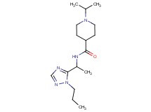 1-isopropyl-N-[1-(1-propyl-1H-1,2,4-triazol-5-yl)ethyl]-4-piperidinecarboxamide