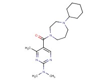 5-[(4-cyclohexyl-1,4-diazepan-1-yl)carbonyl]-N,N,4-trimethyl-2-pyrimidinamine