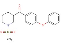 [1-(methylsulfonyl)-3-piperidinyl](4-phenoxyphenyl)methanone