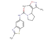 2-(3,5-dimethylisoxazol-4-yl)-N-(2-methyl-1,3-benzothiazol-5-yl)pyrrolidine-1-carboxamide
