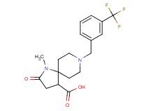 1-methyl-2-oxo-8-[3-(trifluoromethyl)benzyl]-1,8-diazaspiro[4.5]decane-4-carboxylic acid