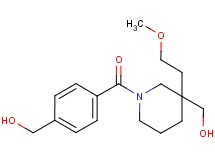 [1-[4-(hydroxymethyl)benzoyl]-3-(2-methoxyethyl)-3-piperidinyl]methanol