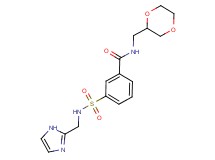 N-(1,4-dioxan-2-ylmethyl)-3-{[(1H-imidazol-2-ylmethyl)amino]sulfonyl}benzamide