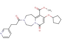 methyl 9-(cyclopentyloxy)-7-oxo-3-[3-(3-pyridinyl)propanoyl]-1,2,3,4,5,7-hexahydropyrido[1,2-d][1,4]diazepine-10-carboxylate