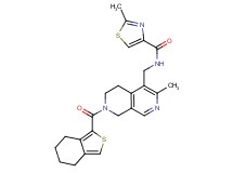 2-methyl-N-{[3-methyl-7-(4,5,6,7-tetrahydro-2-benzothien-1-ylcarbonyl)-5,6,7,8-tetrahydro-2,7-naphthyridin-4-yl]methyl}-1,3-thiazole-4-carboxamide