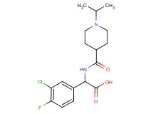 (3-chloro-4-fluorophenyl){[(1-isopropyl-4-piperidinyl)carbonyl]amino}acetic acid