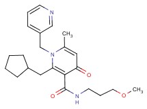2-(cyclopentylmethyl)-N-(3-methoxypropyl)-6-methyl-4-oxo-1-(3-pyridinylmethyl)-1,4-dihydro-3-pyridinecarboxamide