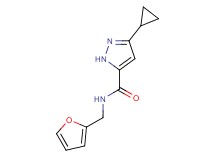 3-cyclopropyl-N-(2-furylmethyl)-1H-pyrazole-5-carboxamide