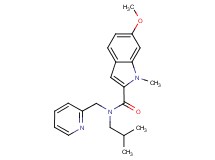 N-isobutyl-6-methoxy-1-methyl-N-(pyridin-2-ylmethyl)-1H-indole-2-carboxamide