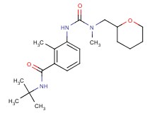 N-(tert-butyl)-2-methyl-3-({[methyl(tetrahydro-2H-pyran-2-ylmethyl)amino]carbonyl}amino)benzamide