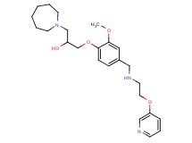 1-(1-azepanyl)-3-[2-methoxy-4-({[2-(3-pyridinyloxy)ethyl]amino}methyl)phenoxy]-2-propanol