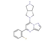 5-(2-fluorophenyl)-7-[rel-(3aR,6aS)-hexahydropyrrolo[3,4-c]pyrrol-2(1H)-yl]pyrazolo[1,5-a]pyrimidine dihydrochloride