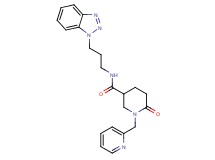 N-[3-(1H-1,2,3-benzotriazol-1-yl)propyl]-6-oxo-1-(2-pyridinylmethyl)-3-piperidinecarboxamide