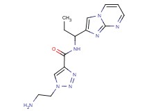 1-(2-aminoethyl)-N-(1-imidazo[1,2-a]pyrimidin-2-ylpropyl)-1H-1,2,3-triazole-4-carboxamide