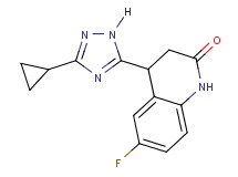 4-(3-cyclopropyl-1H-1,2,4-triazol-5-yl)-6-fluoro-3,4-dihydroquinolin-2(1H)-one