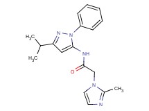 N-(3-isopropyl-1-phenyl-1H-pyrazol-5-yl)-2-(2-methyl-1H-imidazol-1-yl)acetamide